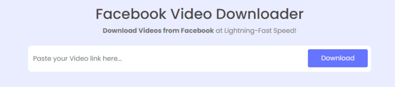 Facebook video downloader